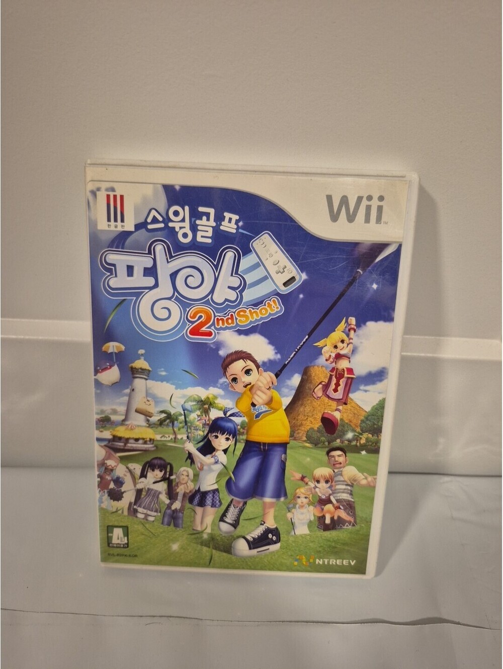 Swing Golf Pangya 2nd Shot Wii Korea KOREAN Ver. Ntreev Rare NTSC-K CIB Import